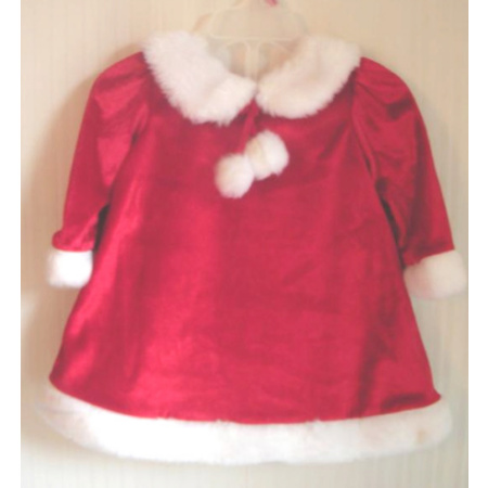 (image for) Christmas Holiday Dress Red Velour 24 Months - Click Image to Close